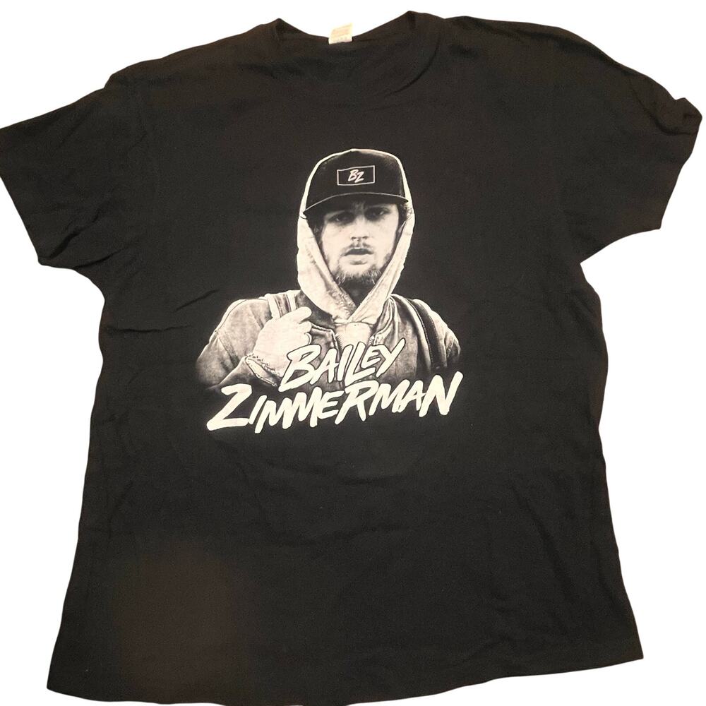 Bailey Zimmerman Rock And A‎ Hard Place Tour 2023 Graphic T-Shirt Large